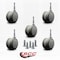 Service Caster 2-3/8'' Gray Floor Safe Twin Wheel Casters 5/16 Grip Neck Stem, 5PK SCC-GN02S60-TPR-GRY-5 - alternate 3